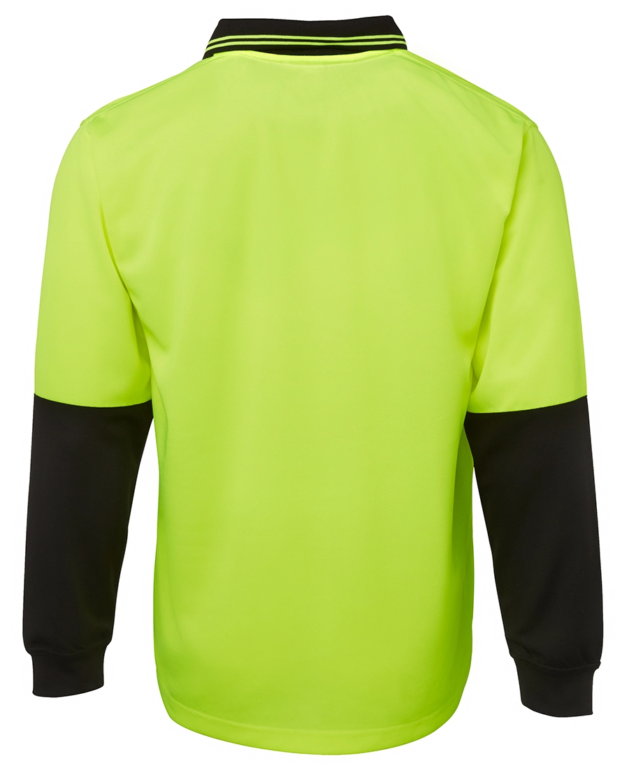 JB's Hi Vis Long Sleeve Traditional Polo 2