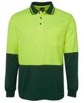 JB's Hi Vis Long Sleeve Traditional Polo 3