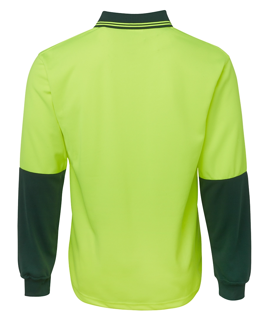 JB's Hi Vis Long Sleeve Traditional Polo 4