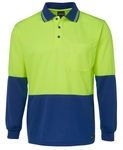 JB's Hi Vis Long Sleeve Traditional Polo 7