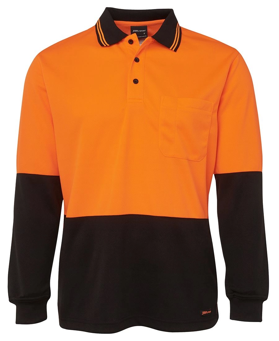 JB's Hi Vis Long Sleeve Traditional Polo 11