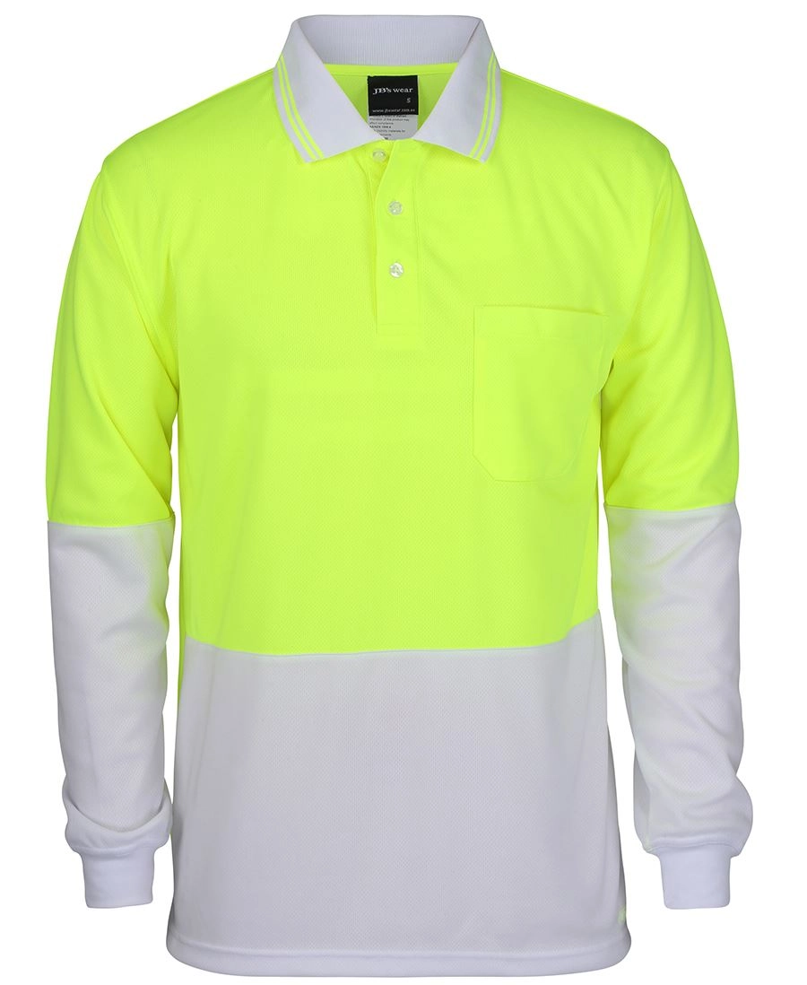 JB's Hi Vis Long Sleeve Traditional Polo 9