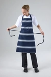 Navy Butcher Stripe Bib Apron 5