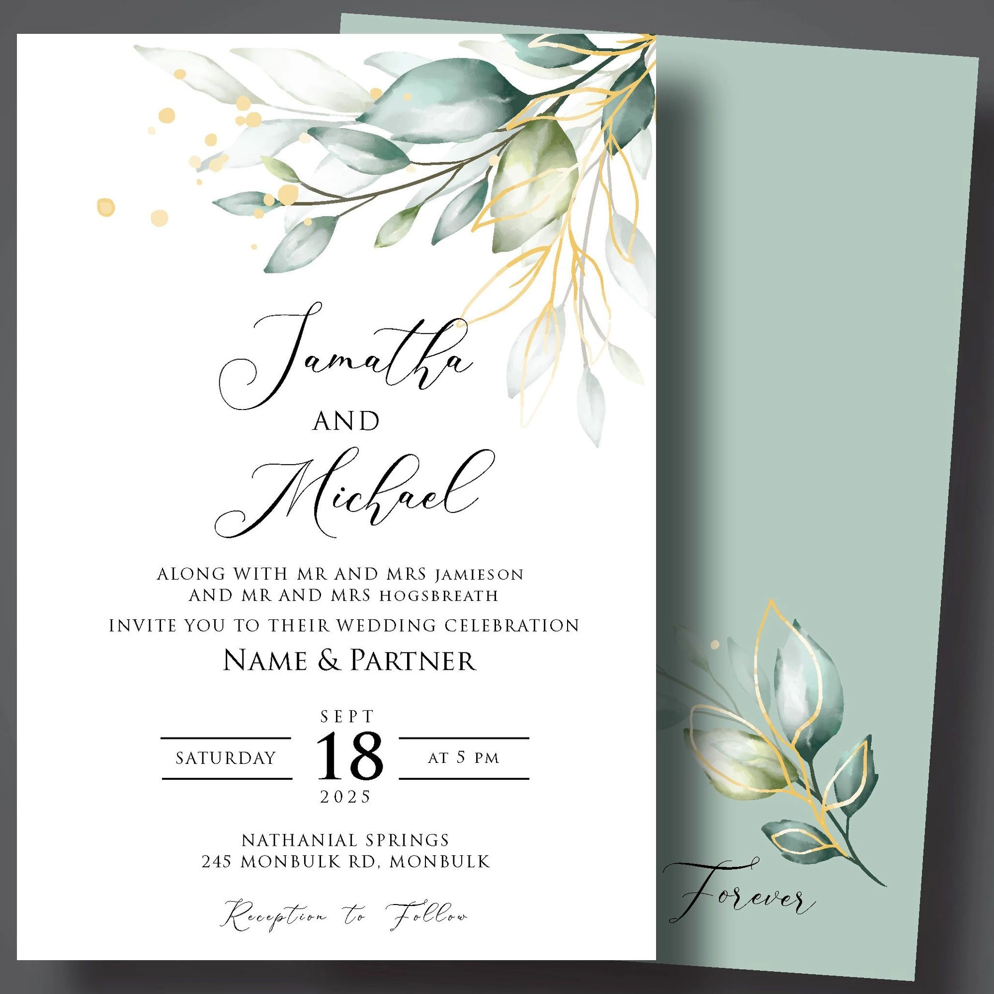 Wedding Invites - Size A5 1