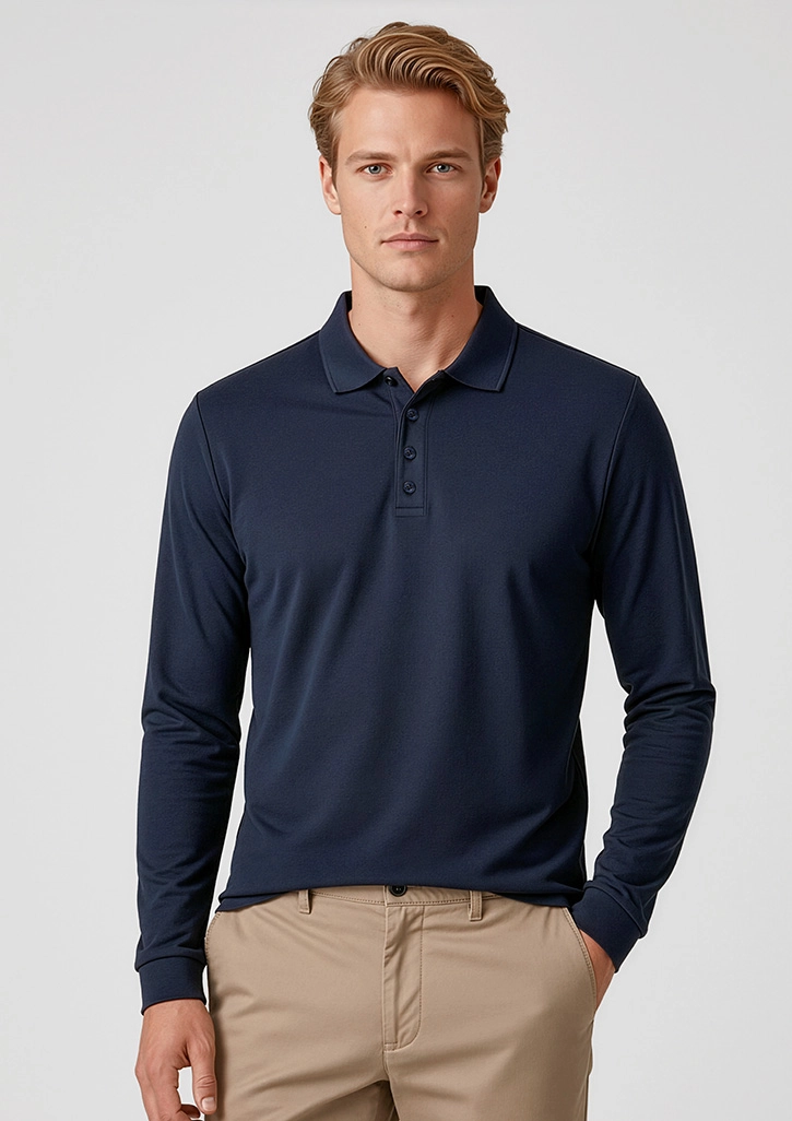 Men's Action Long Sleeve Polo 4