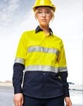 Unisex Hi Vis Cool-Breeze Safety LS Shirt (Generic Tape) 1