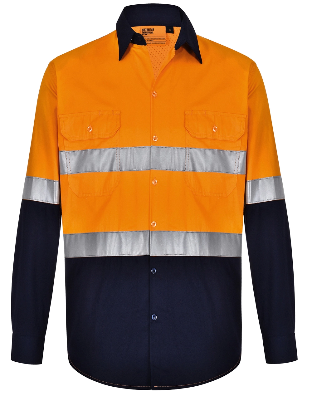 Unisex Hi Vis Cool-Breeze Safety LS Shirt (Generic Tape) 4