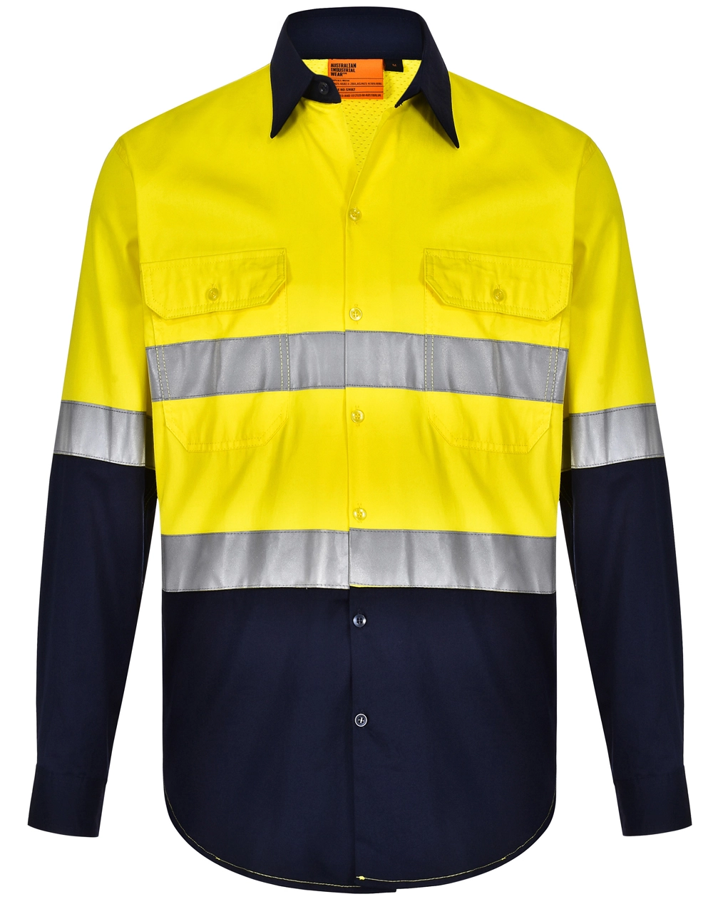 Unisex Hi Vis Cool-Breeze Safety LS Shirt (Generic Tape) 2