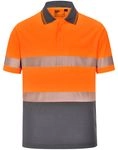 Unisex Hi Vis Segmented Polo 7