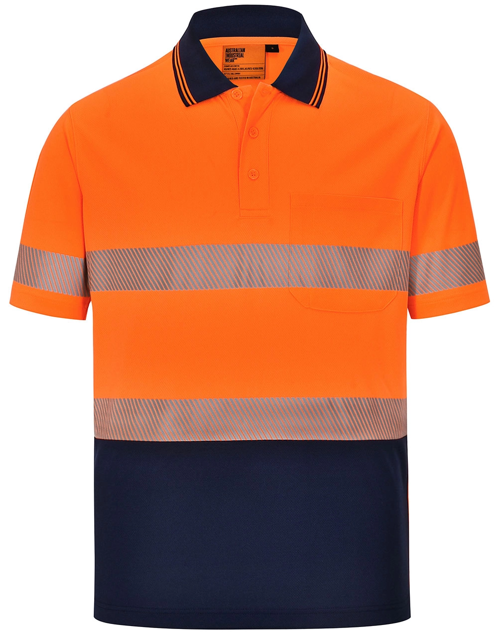 Unisex Hi Vis Segmented Polo 9