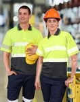 Unisex Hi Vis Segmented Polo 1