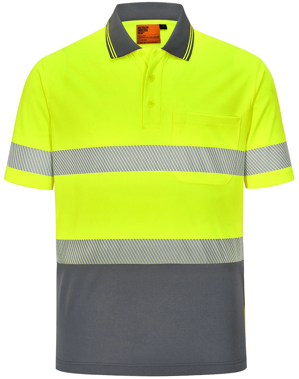 Unisex Hi Vis Segmented Polo 11