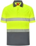 Unisex Hi Vis Segmented Polo 11