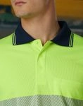 Unisex Hi Vis Segmented Polo 6