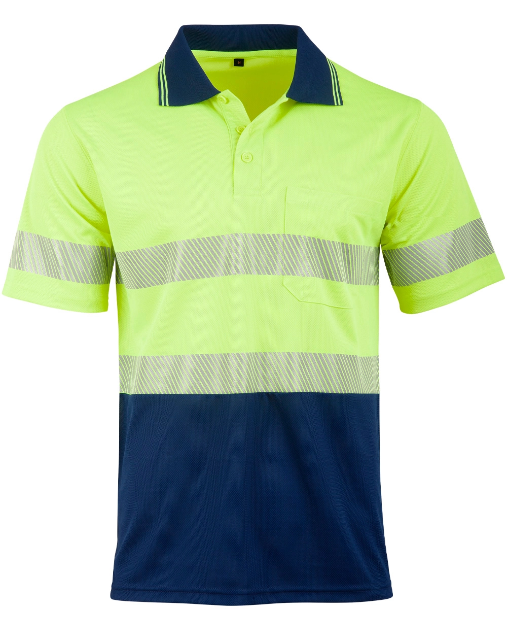 Unisex Hi Vis Segmented Polo 13