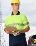 Unisex Hi Vis Segmented Polo 3