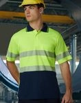 Unisex Hi Vis Segmented Polo 4