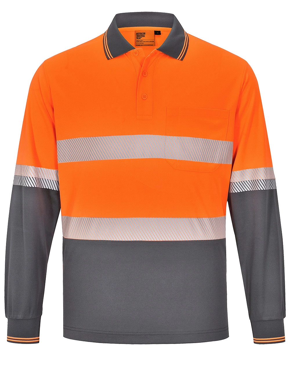 Unisex Cooldry® Segmented LS Polo 3