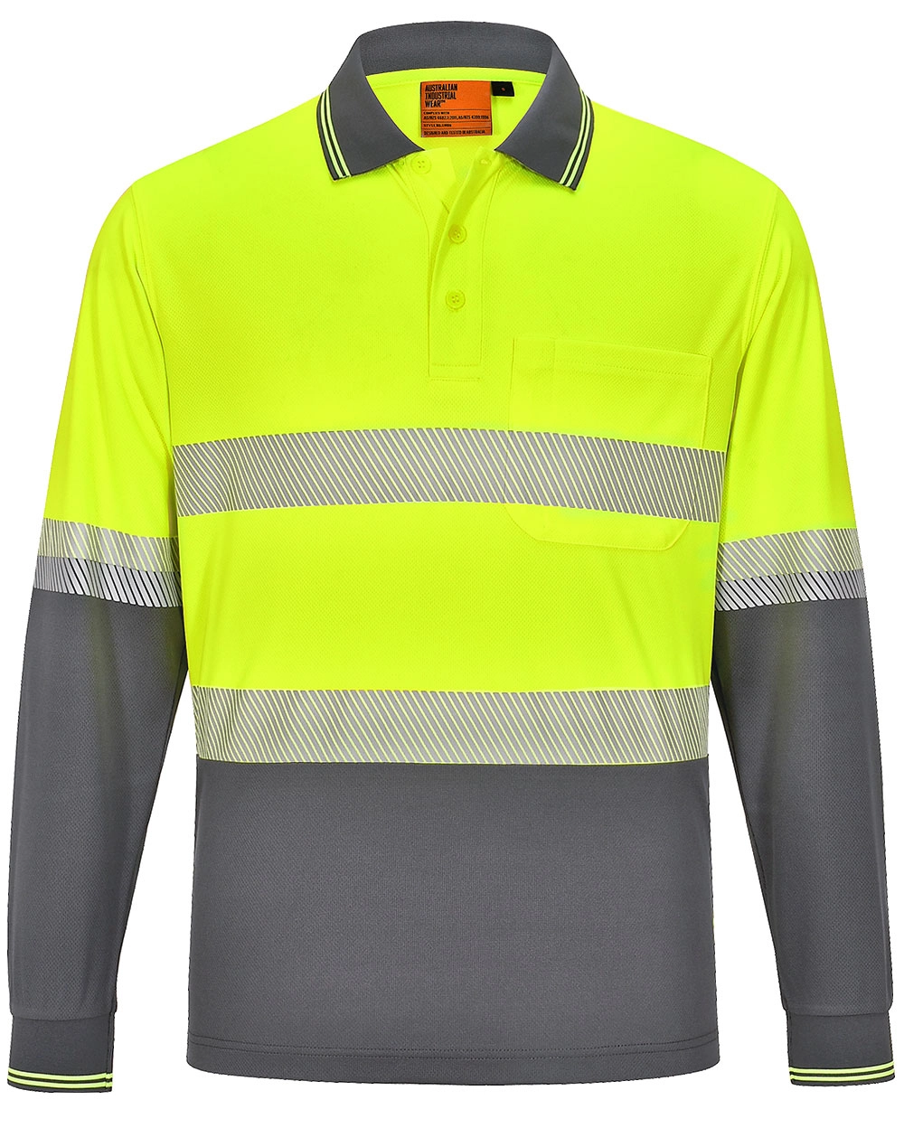 Unisex Cooldry® Segmented LS Polo 7