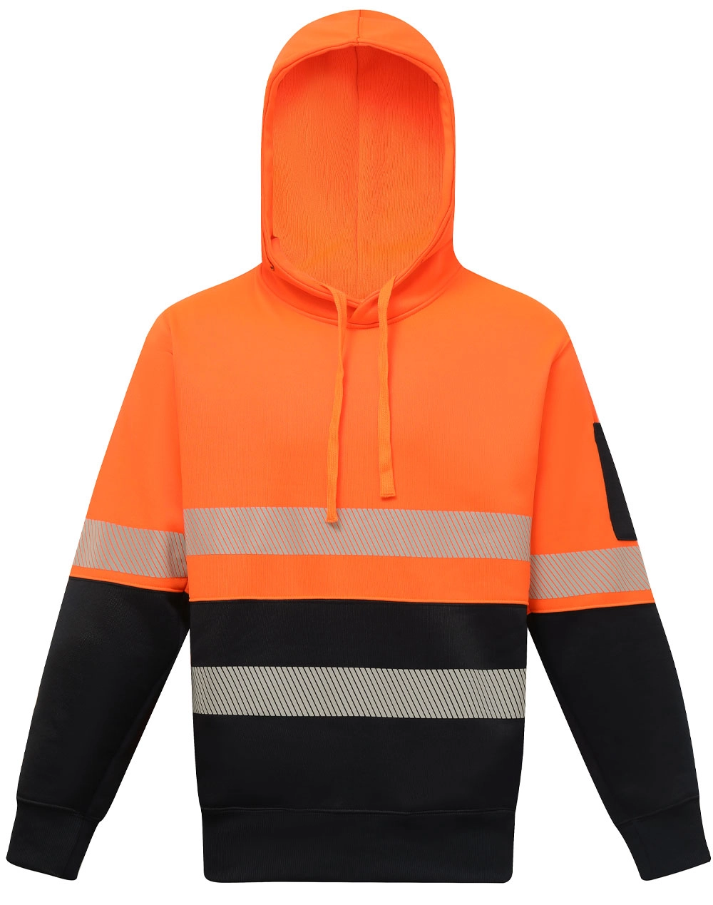 Hi-Vis Two Tone Safety Hoodie With Segmented Tapes 2