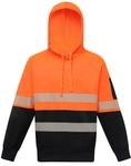 Hi-Vis Two Tone Safety Hoodie With Segmented Tapes 2