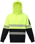 Hi-Vis Two Tone Safety Hoodie With Segmented Tapes 4