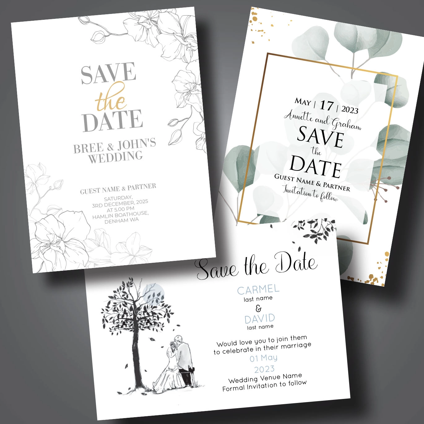 Wedding Save the Date Cards 1