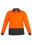 Unisex Hi Vis Basic Long Sleeve Polo 4