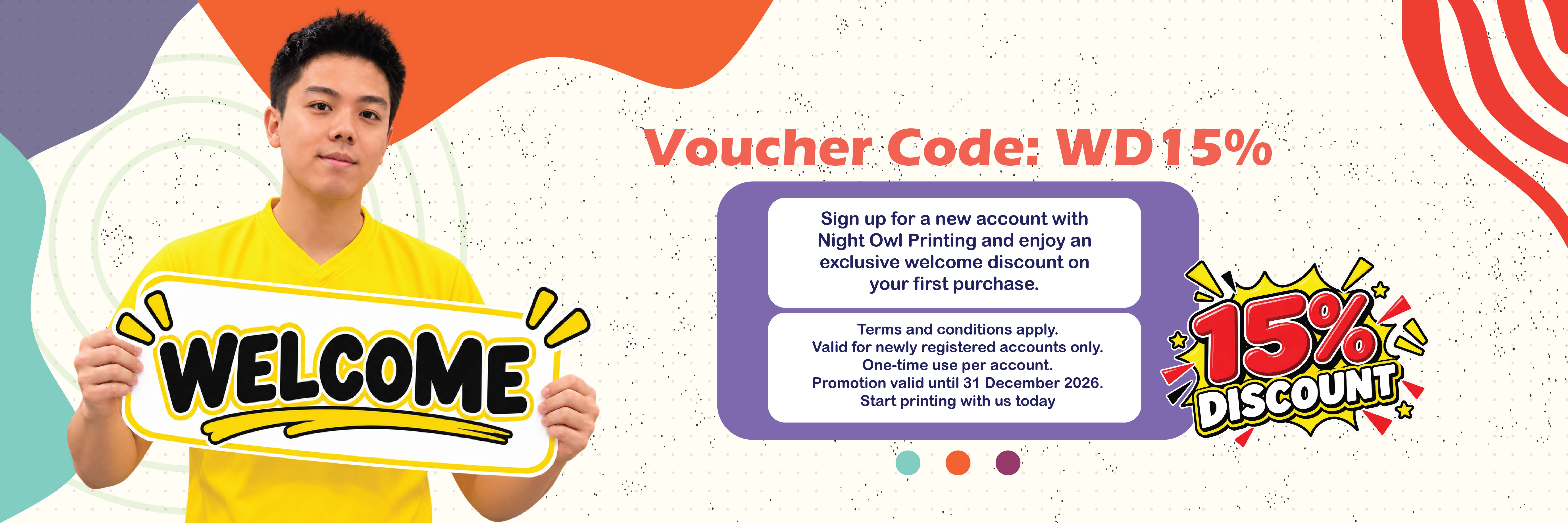 Welcome Discount