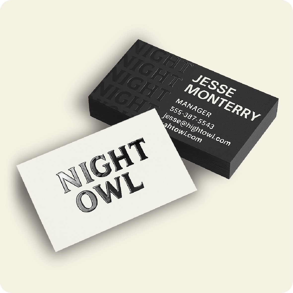 Business Cards Spot UV