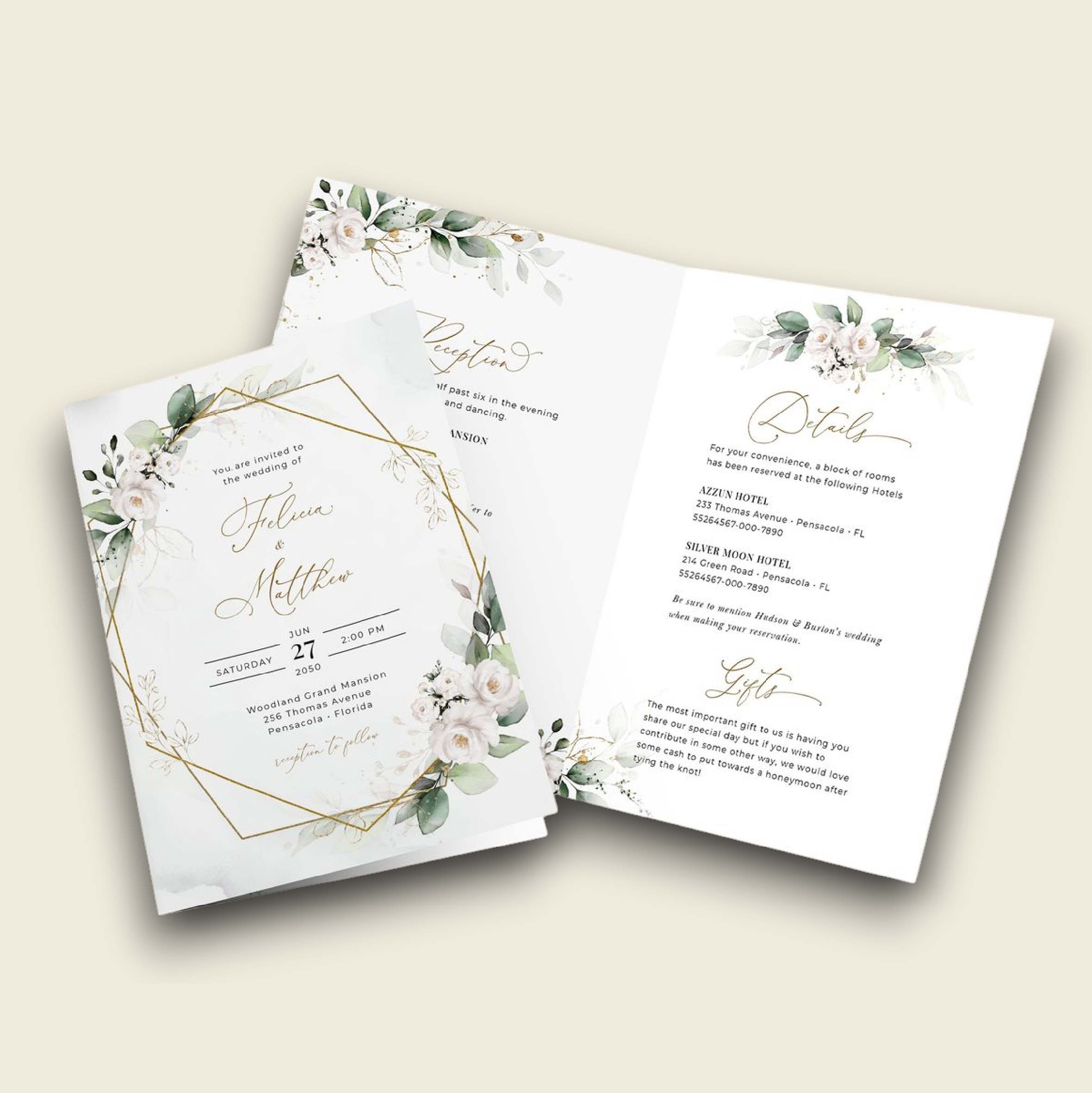 Kad Kahwin & Invitation Card With Folding