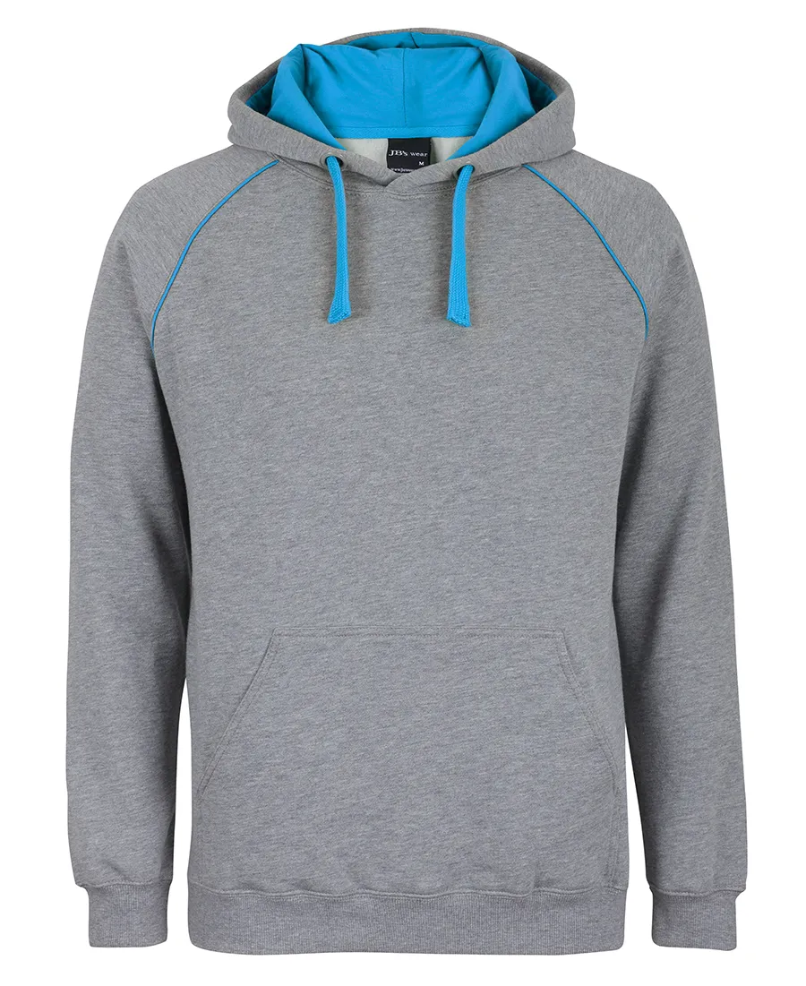 JB's ADULTS CONTRAST FLEECY HOODIE