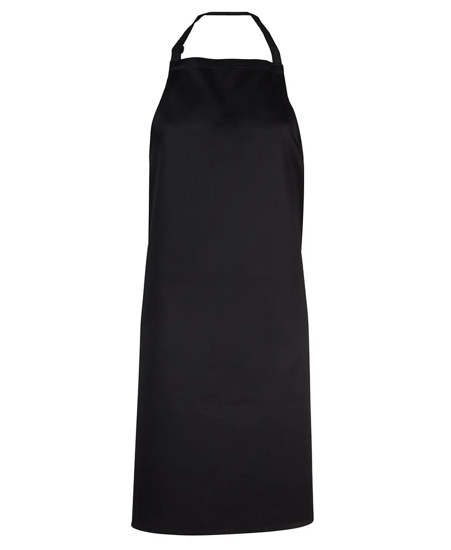 JB's BIB APRON (NO POCKET) BLACK- LARGE