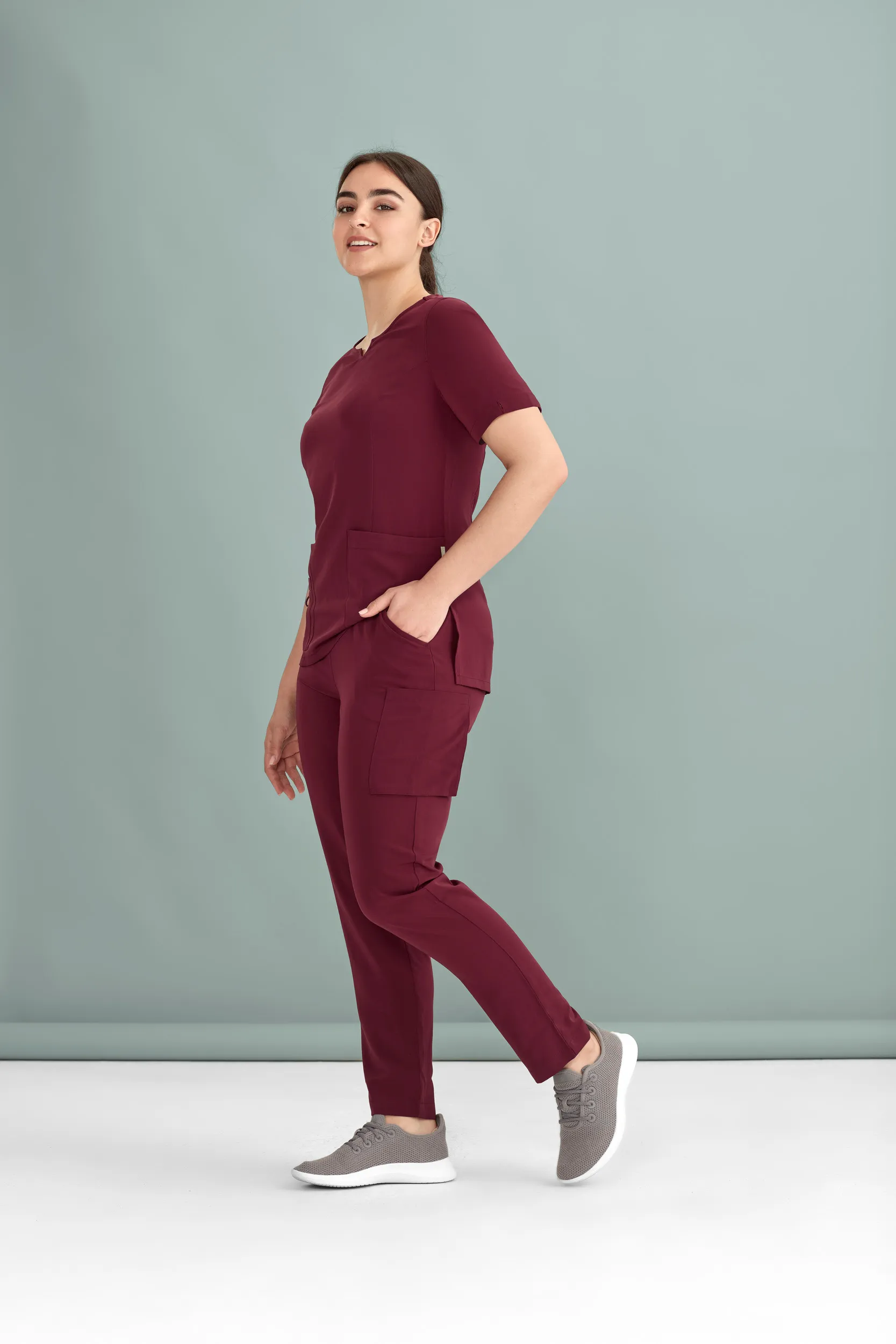 Womens Slim Leg Scrub Pant