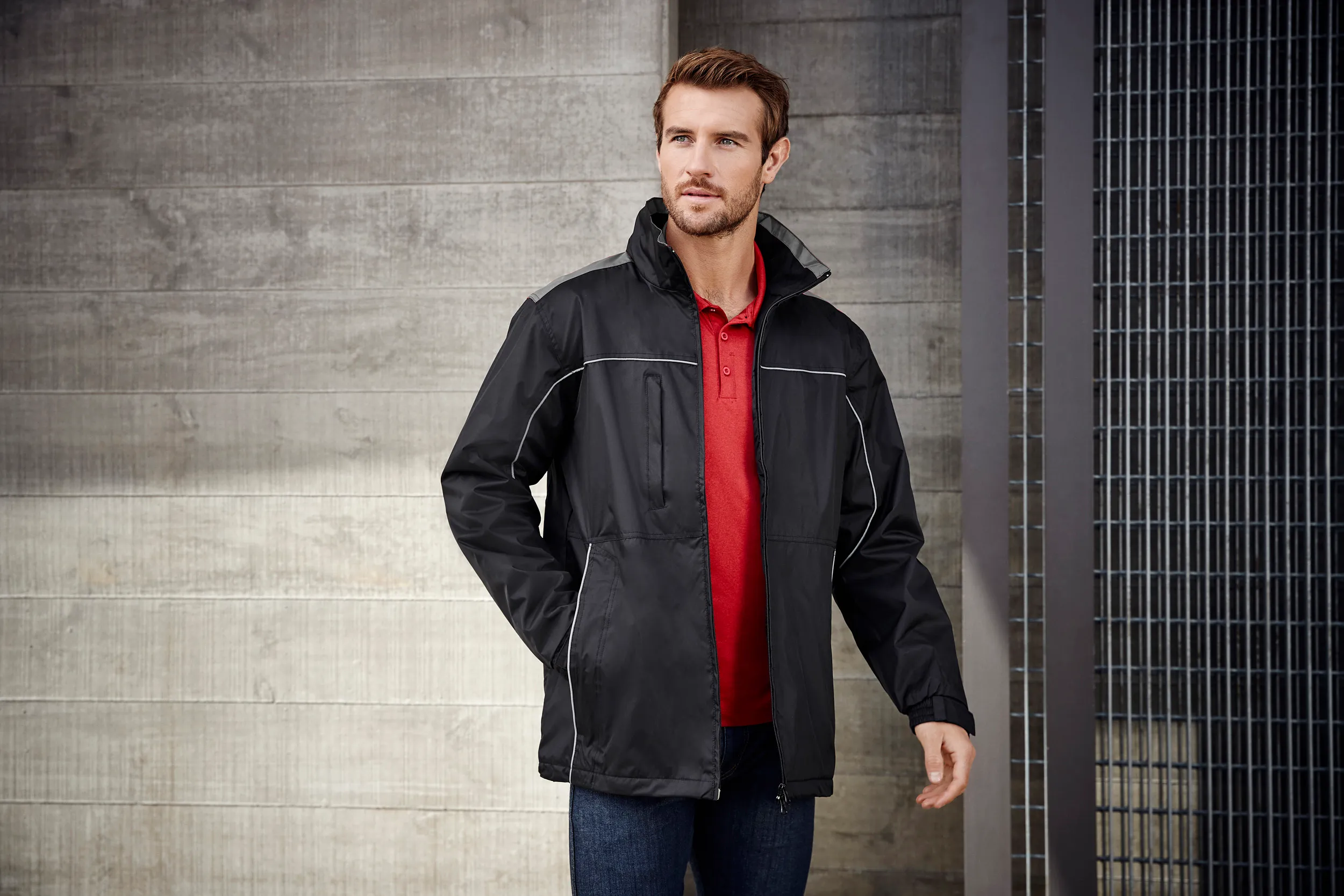 Mens Water-Repellent Medium Weight Jacket