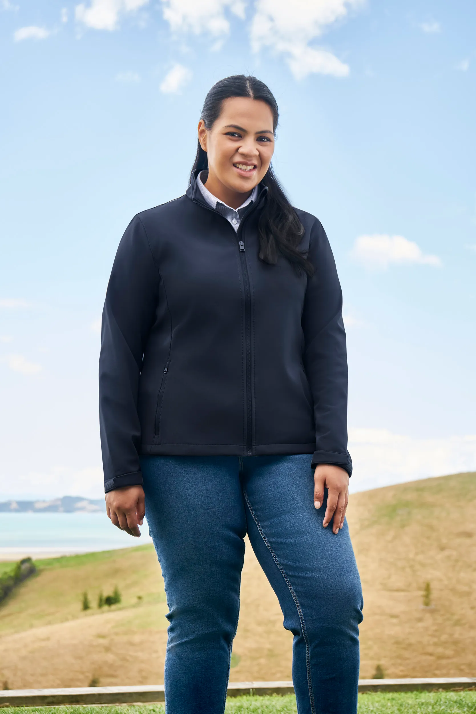 Ladies Apex Economy Priced Lightweight Softshell Jacket