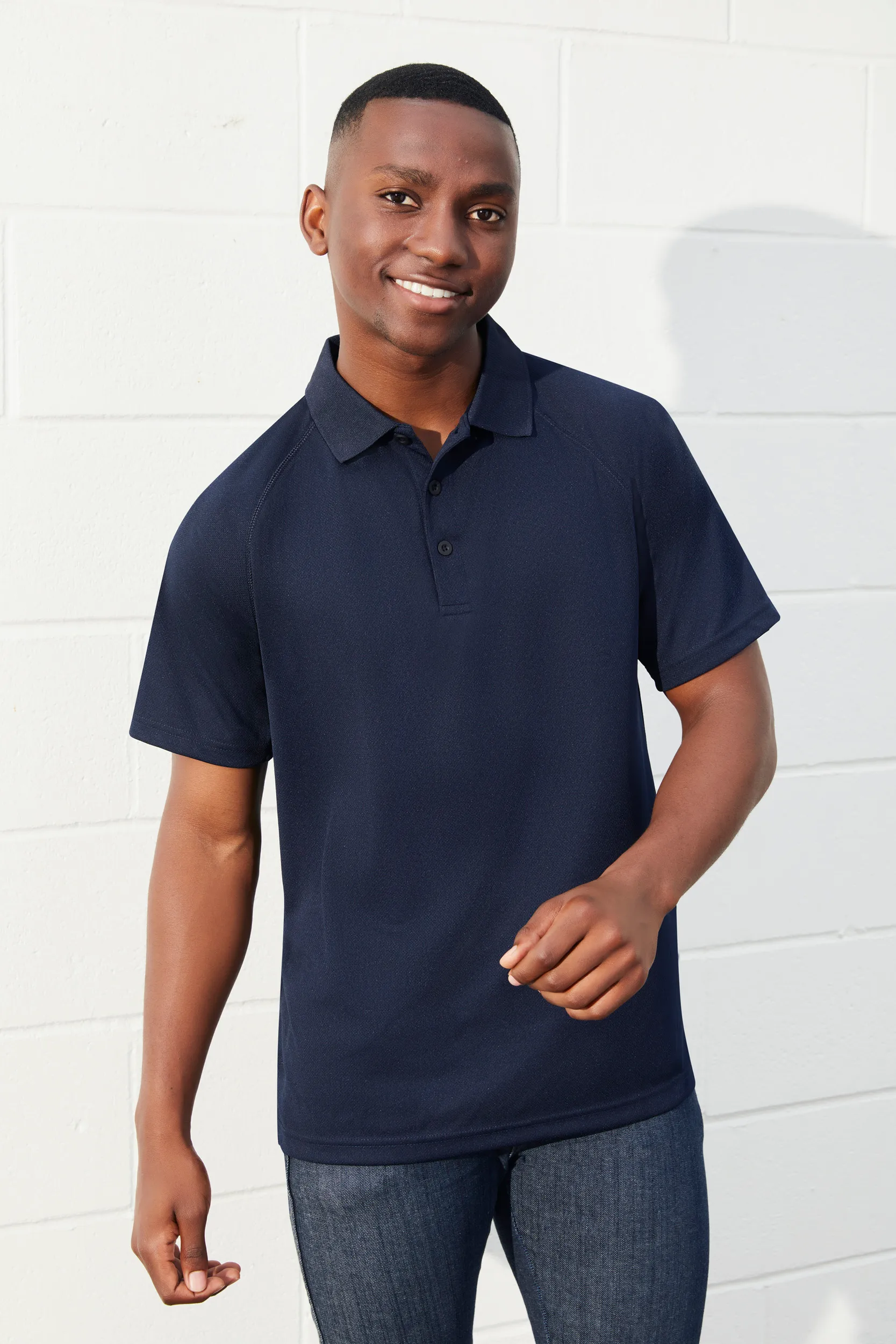 -Mens Sprint BIZCOOL Mesh Polo