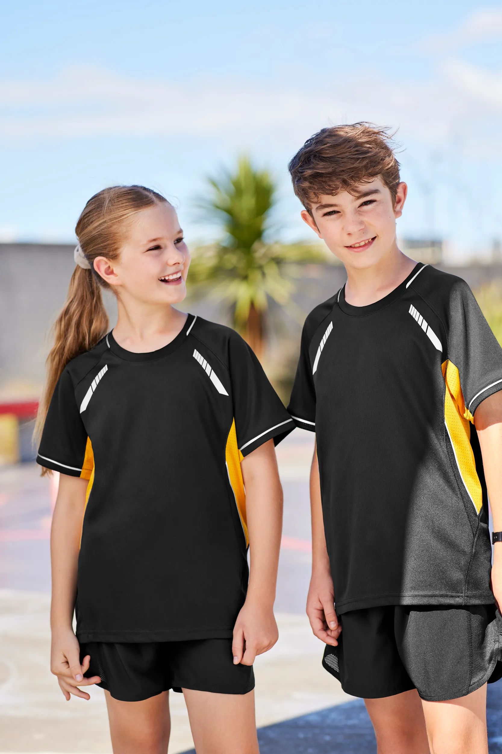 Kids Renegade Silver Reflective 100% BIZCOOL Polo