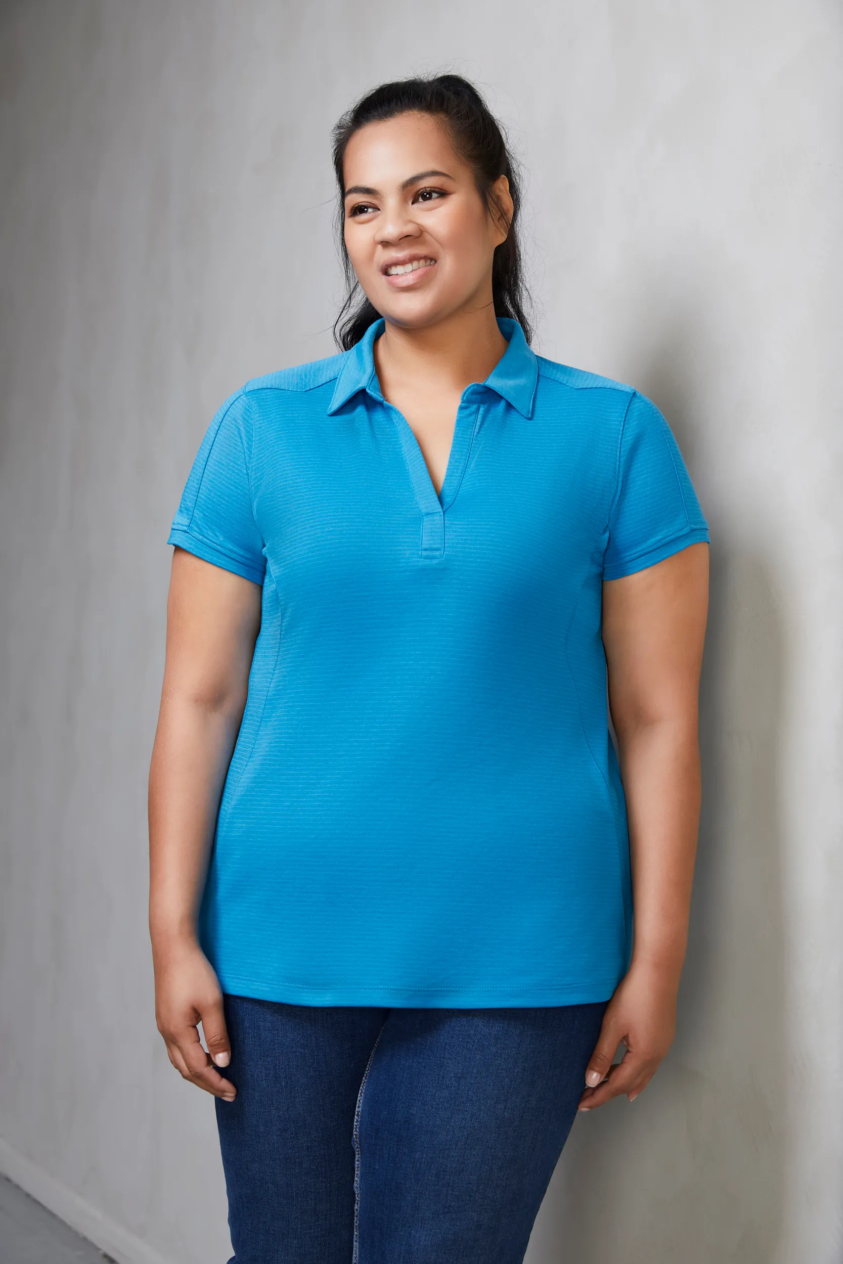 Ladies Profile Self Fabric Collar BICOOL Polo