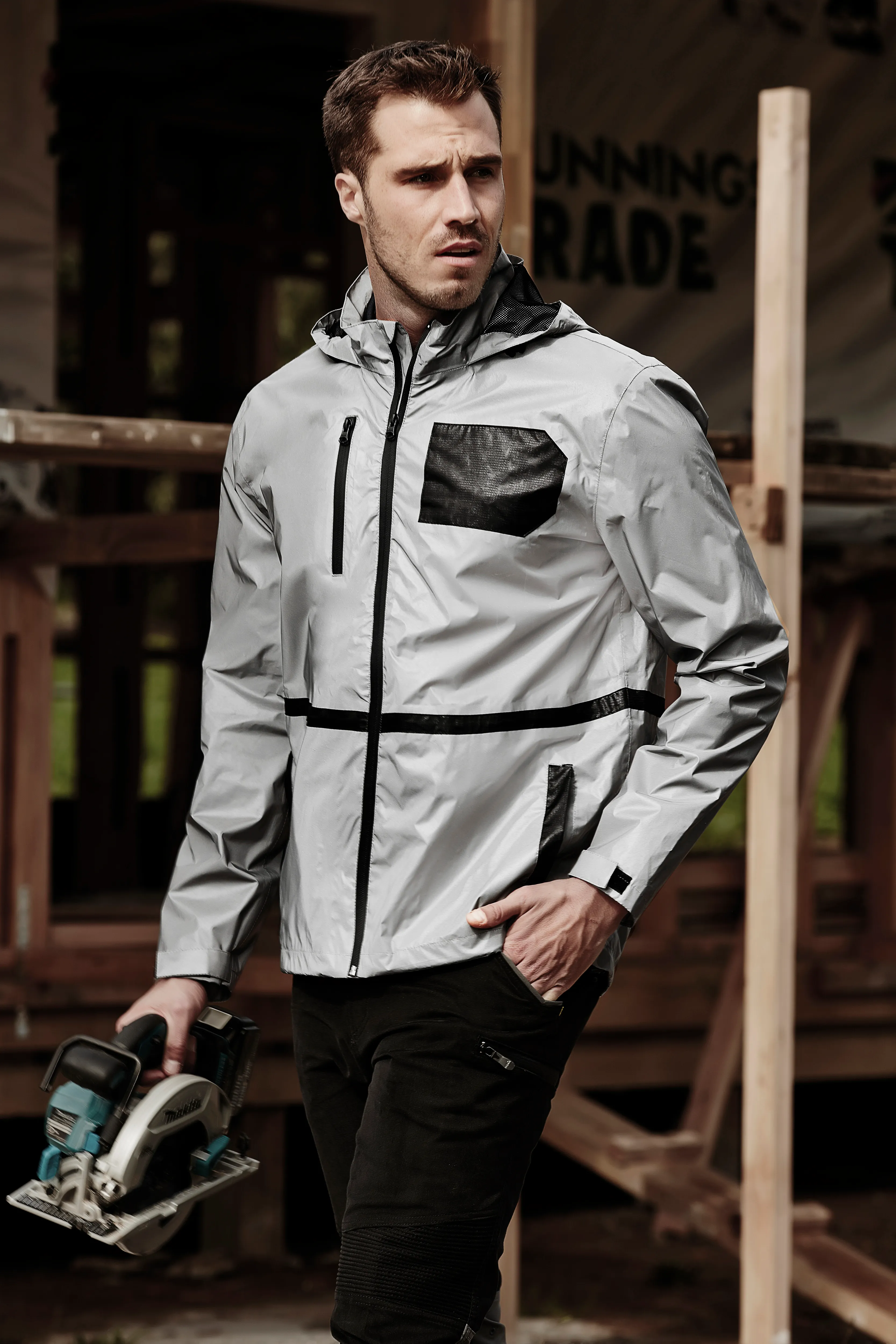 ZJ380-Unisex Streetworx Reflective Waterproof Jacket