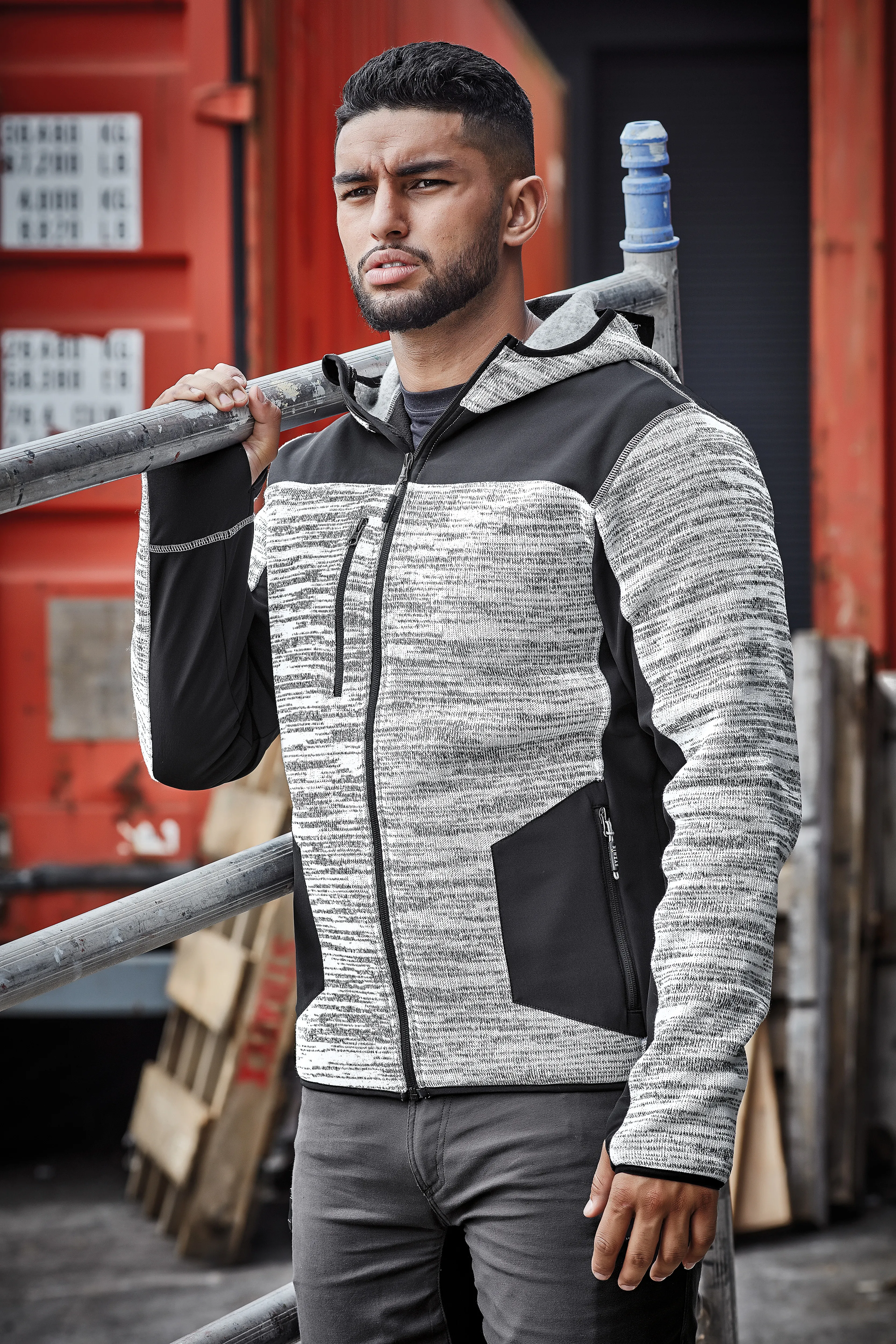 ZT360-SYZMIK Streetworx Reinforced Tradesmen Knit Hoodie