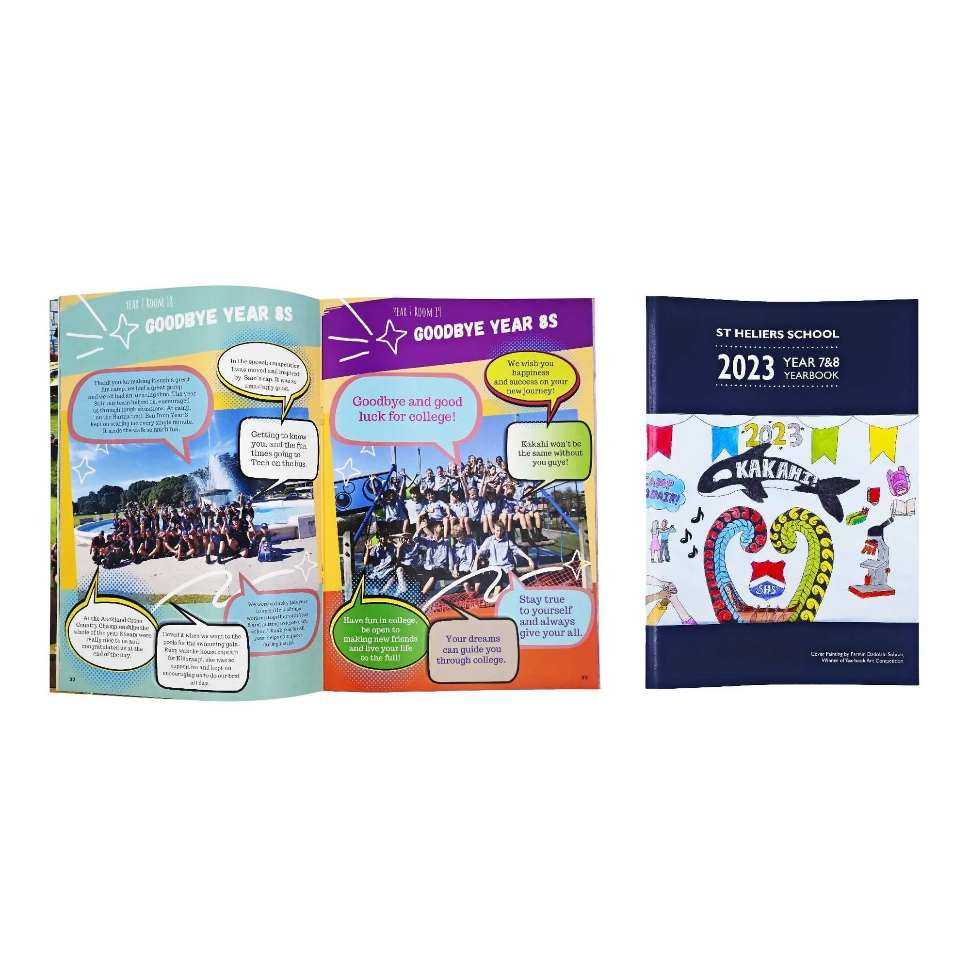 A4 Saddle-Stitched Yearbooks With Separate Cover 8