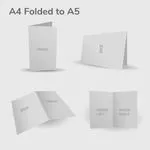 A4 Folded To A5 2