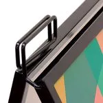 Metal A-frame Footpath Sign - Black 3
