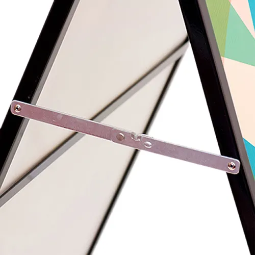Metal A-frame Footpath Sign - Black 2