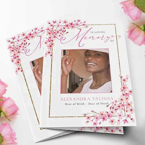 A4 Folded To DLE Funeral Brochure 5