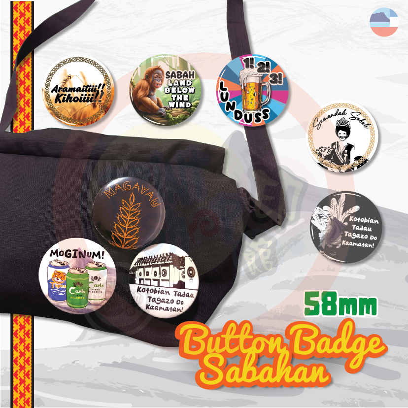 Button Badge Sabah 58mm
