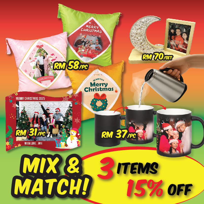 15% Off Mix & Match 3 items