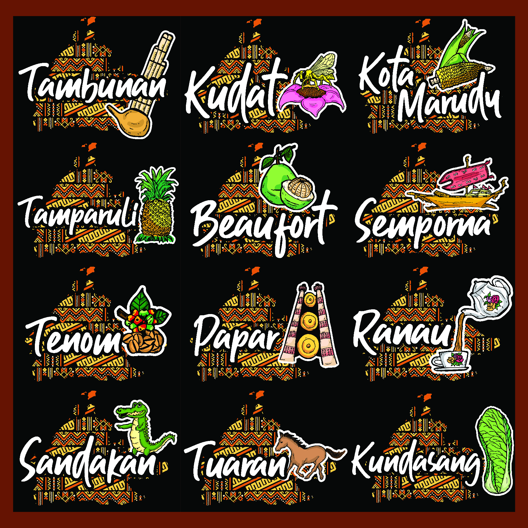 Baju Daerah Negeri Sabah 3