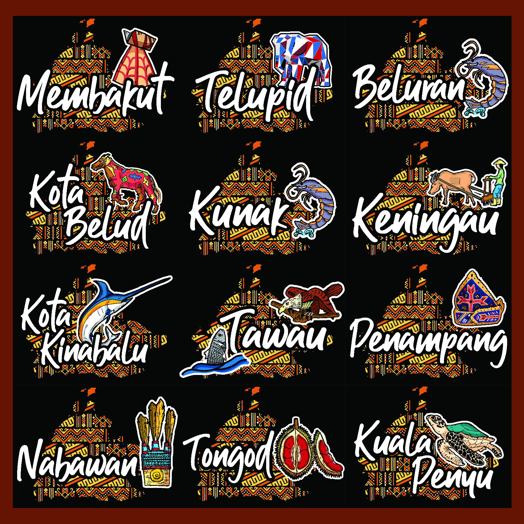 Baju Daerah Negeri Sabah 4